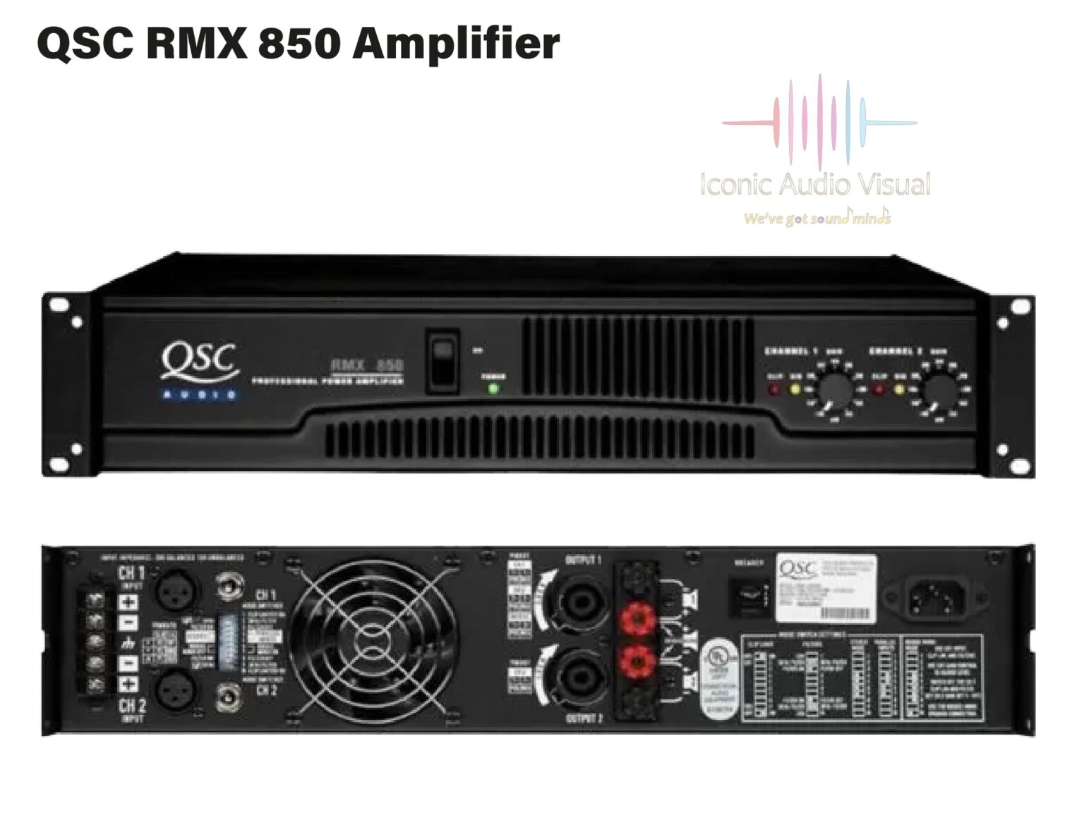 QSC RMX850 Power Amplifier – Iconic Audio Visual